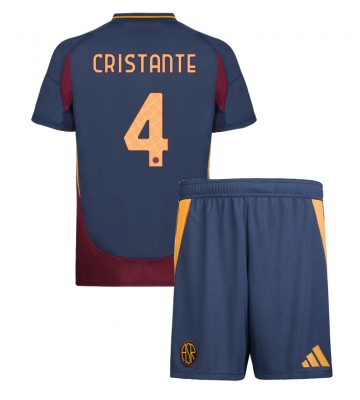 AS Roma Bryan Cristante #4 Tredje Kläder Barn 2024-25 Kortärmad (+ Korta byxor)